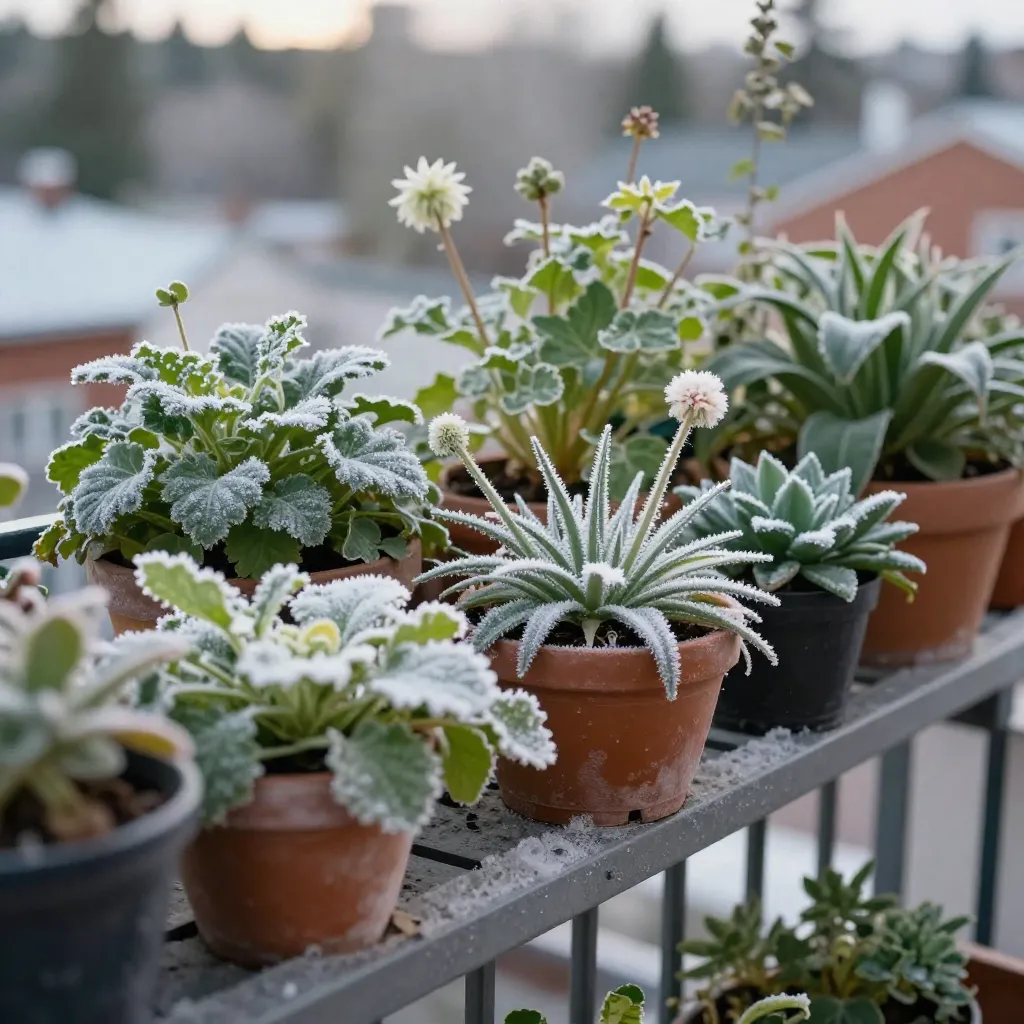East-facing balcony with morning light conditions